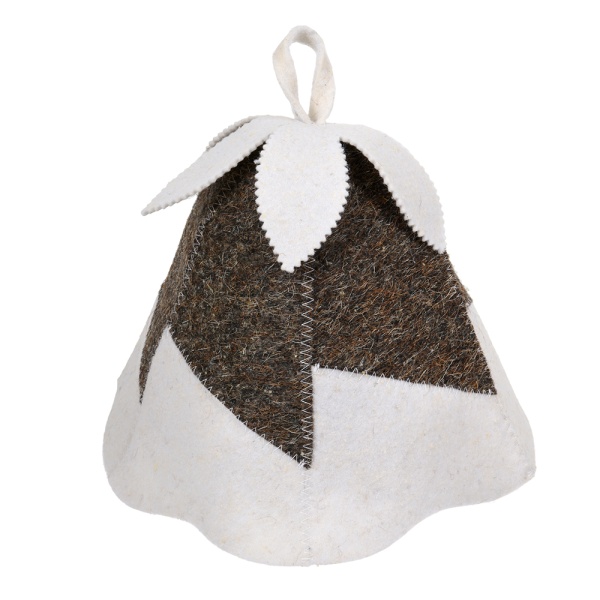 Шапка для бани и сауны "Колокольчик" "Банные штучки", войлок