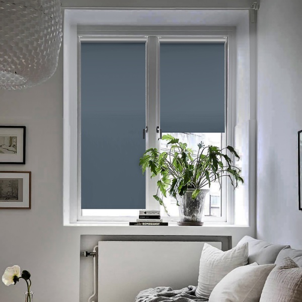 Рулонные шторы блэкаут silverback цвет синий Рулонные шторы блэкаут silverback цвет синий