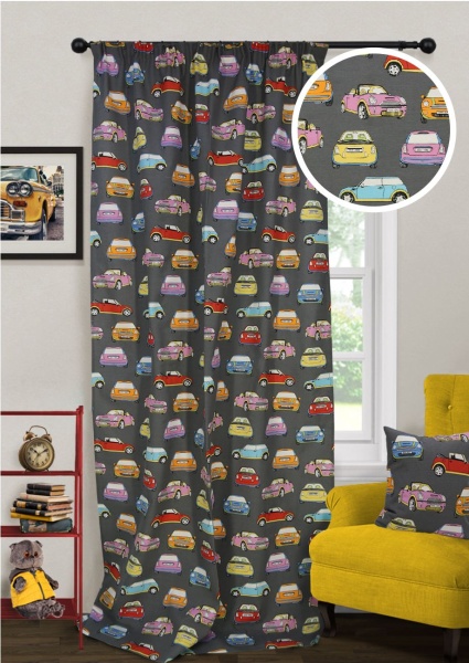 Штора на тесьме "Карс Cars" 136х275