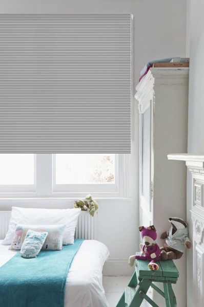 Рулонные шторы Страйп цвет пепельно-серый