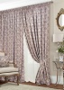 Комплект штор на тесьме "Fog" 2 шт 200х270, тюль 450х270 с узором