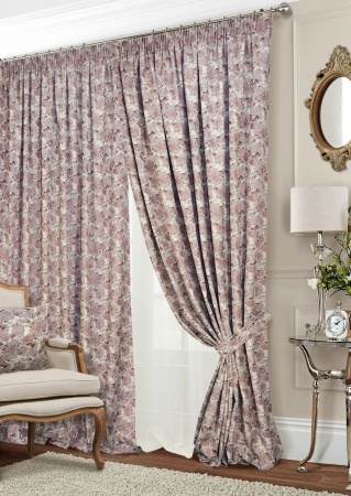 Комплект штор на тесьме "Fog" 2 шт 200х270, тюль 450х270 с узором