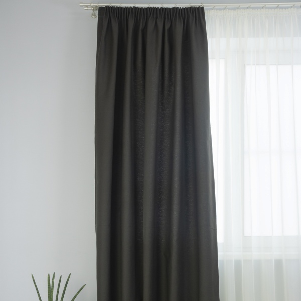 Штора на тесьме 160х270 см Sahara с подхватом цвет коричневый