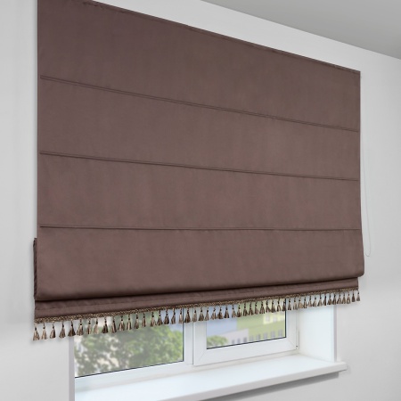 Римская штора, Флавия Blackout на цепочном механизме, цвет коричневый