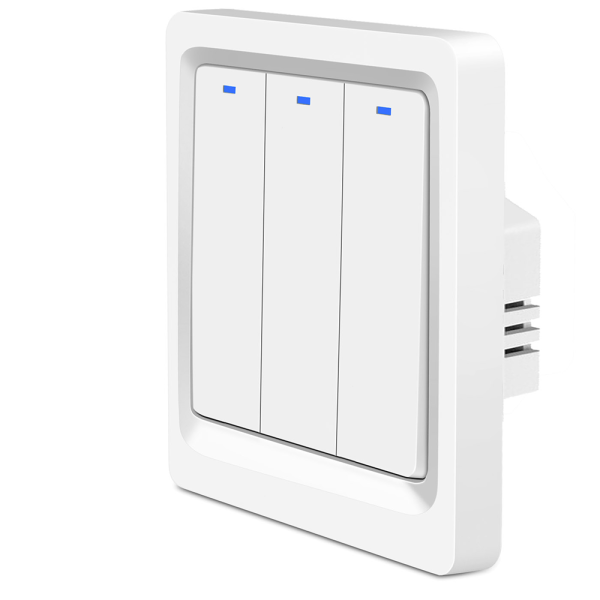 Умный Zigbee выключатель ROXIMO, трехкнопочный, SZBTN01-3