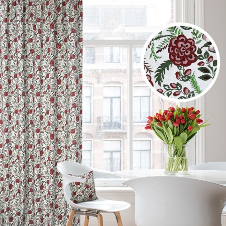 Штора на тесьме 200х270 см Lady Flower с подхватом Штора на тесьме 200х270 см Lady Flower с подхватом