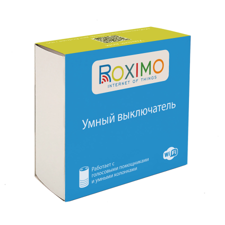 Умный выключатель ROXIMO, двухкнопочный, SWBTN01-2
