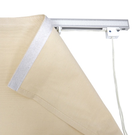 Римские шторы Лея на веревочном механизме цвет крем