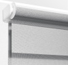 Рулонные шторы день ночь УЮТ Сальса цвет серый