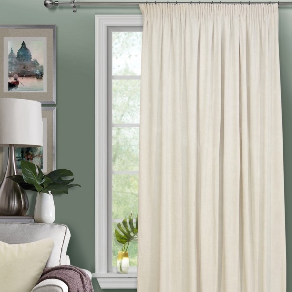 Штора на тесьме 200х270 Pudra с подхватом цвет бежевый