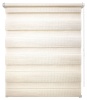 Рулонные шторы день ночь УЮТ Люрекс цвет кремовый