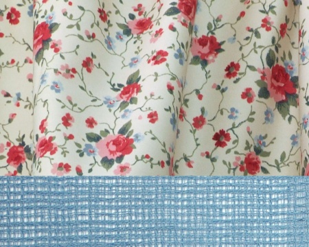 Штора на тесьме "Village B" 150х170 голубой