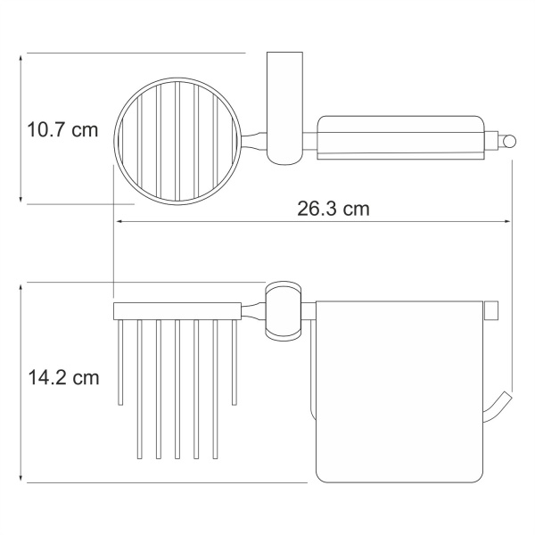 Держатель туалетной бумаги и освежителя Berkel K-6859