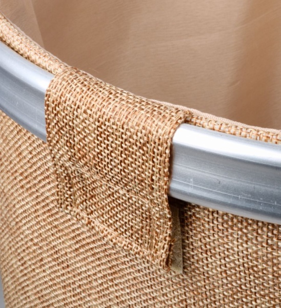 Корзина для белья FX-1032, бежевая, 80л