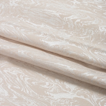 Римская штора с помпонами, Сиеста цвет бежевый