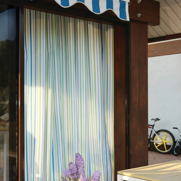 Штора на люверсах, "Sky Rain" 136х270