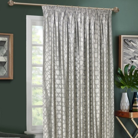 Портьерная ткань на отрез ширина 290 см Жаккард цвет серый