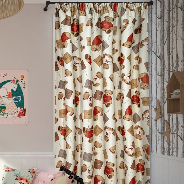 Штора на тесьме Dimaut "Мишутка", 160х285 см