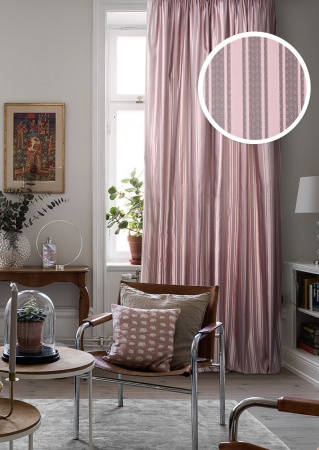 Портьера на тесьме "Briksent-SH" 200х270 розовый