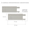 Карниз для штор однорядный Хай Тек Кросс сатин
