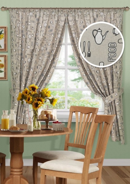 Комплект штор Cook-S 2 шторы 136х175 см 2 подхвата