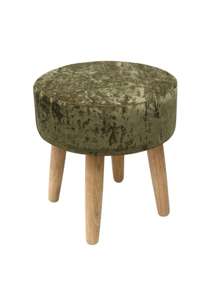 Пуф Barhan круглый, цвет оливковый