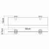 Полка стеклянная Oder K-3024