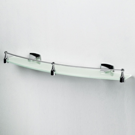 Полка стеклянная с бортиком Wern K-2544