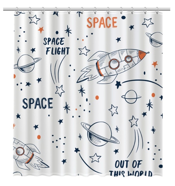 Штора для ванной Fixsen Space