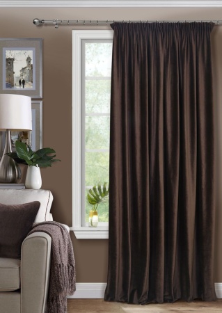 Штора на тесьме 250х300 Pudra с подхватом цвет морон