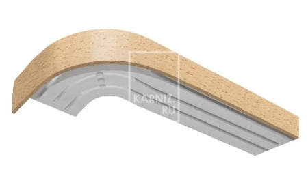 Потолочный карниз Классика 3-х рядный, Бук
