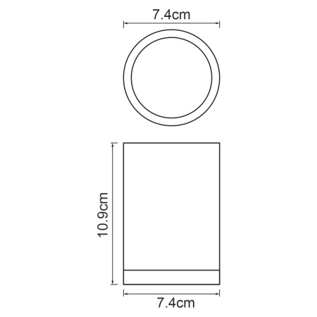Стакан для зубных щеток Mindel K-8828
