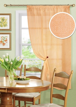 Штора для кухни Basicos 135х170 светло-оранжевый