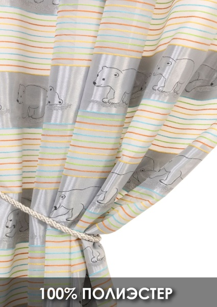 Комплект штор для детской "Мишки" 140х270/300х270