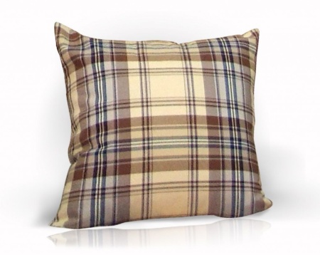 Подушка декоративная на молнии 39х39 см Grecia клетка