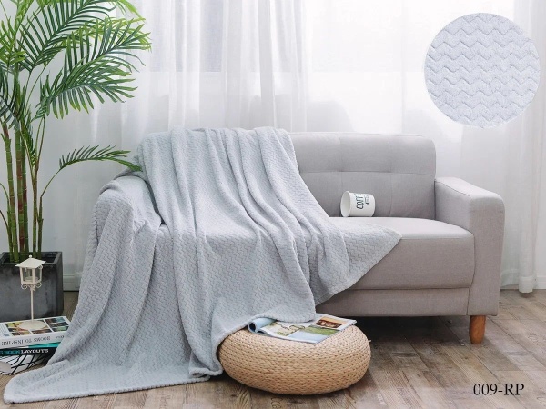Плед Cleo ROYAL PLUSH велсофт цвет светло-серый