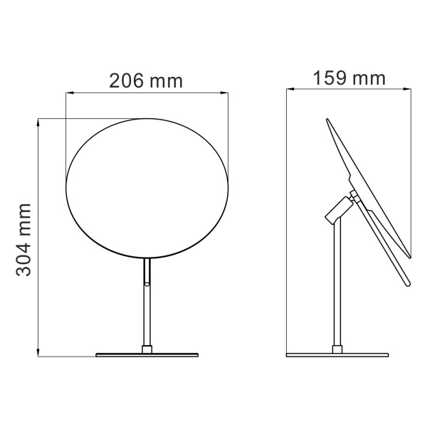 Зеркало с 3-х кратным увеличением K-1002