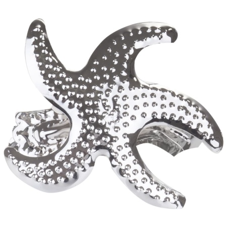 Клипса для штор Морская звезда, Хром