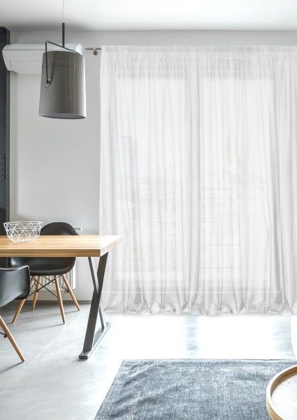 Тюль на тесьме 600х275 см Oriana-XL цвет белый