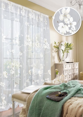 Тюль на тесьме "Сакура Sakura - XL" 600х265