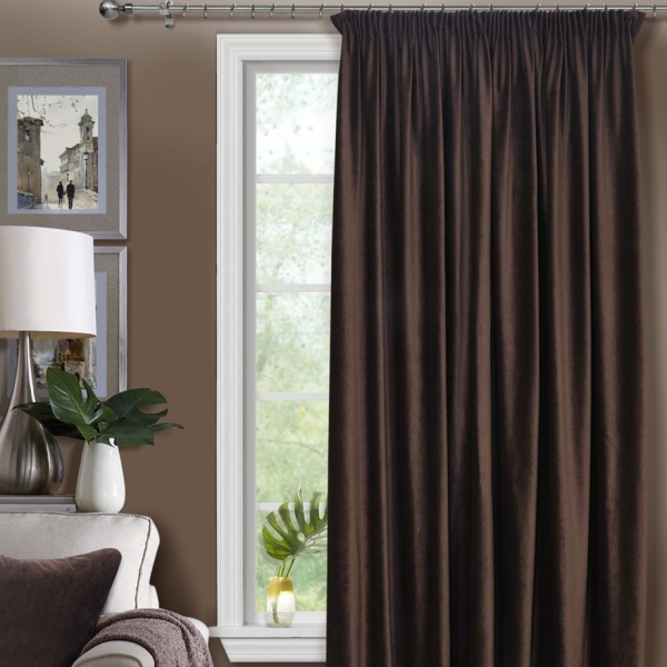 Штора на тесьме 250х300 Pudra с подхватом цвет морон