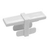 Соединитель для усиленного однополосного профиля, белый