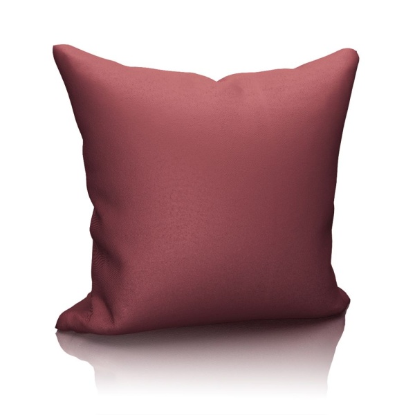 Подушка декоративная на молнии 40х40 см Ночь цвет бледно-бордовый