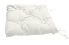 Подушка на стул с завязками 40x40 см Kimberly цвет белый