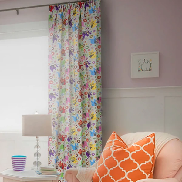 Штора на тесьме "Элифанты" 160х270