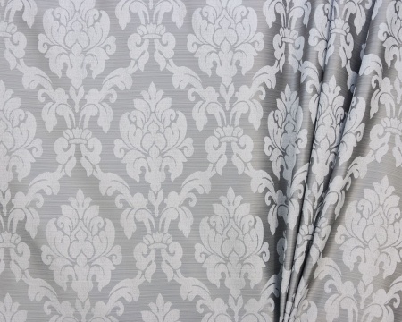 Штора на тесьме 220х270 см Afina с подхватом цвет серый