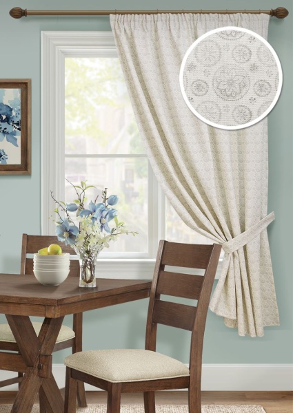 Штора на тесьме "Джаффна Jaffna - K" 136х175