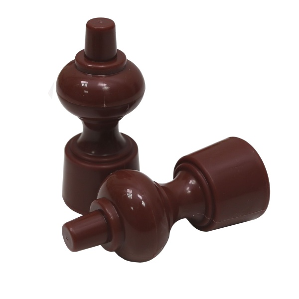 Наконечник пластиковый (2шт), махагон