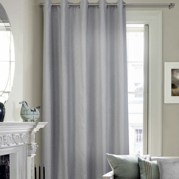 Штора на люверсах "Клер" 200х260 цвет серый