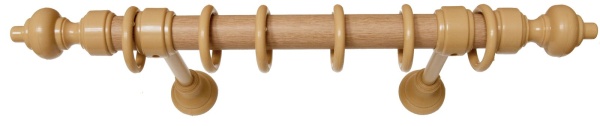 Карниз однорядный (Светлый дуб) D35, Стандарт